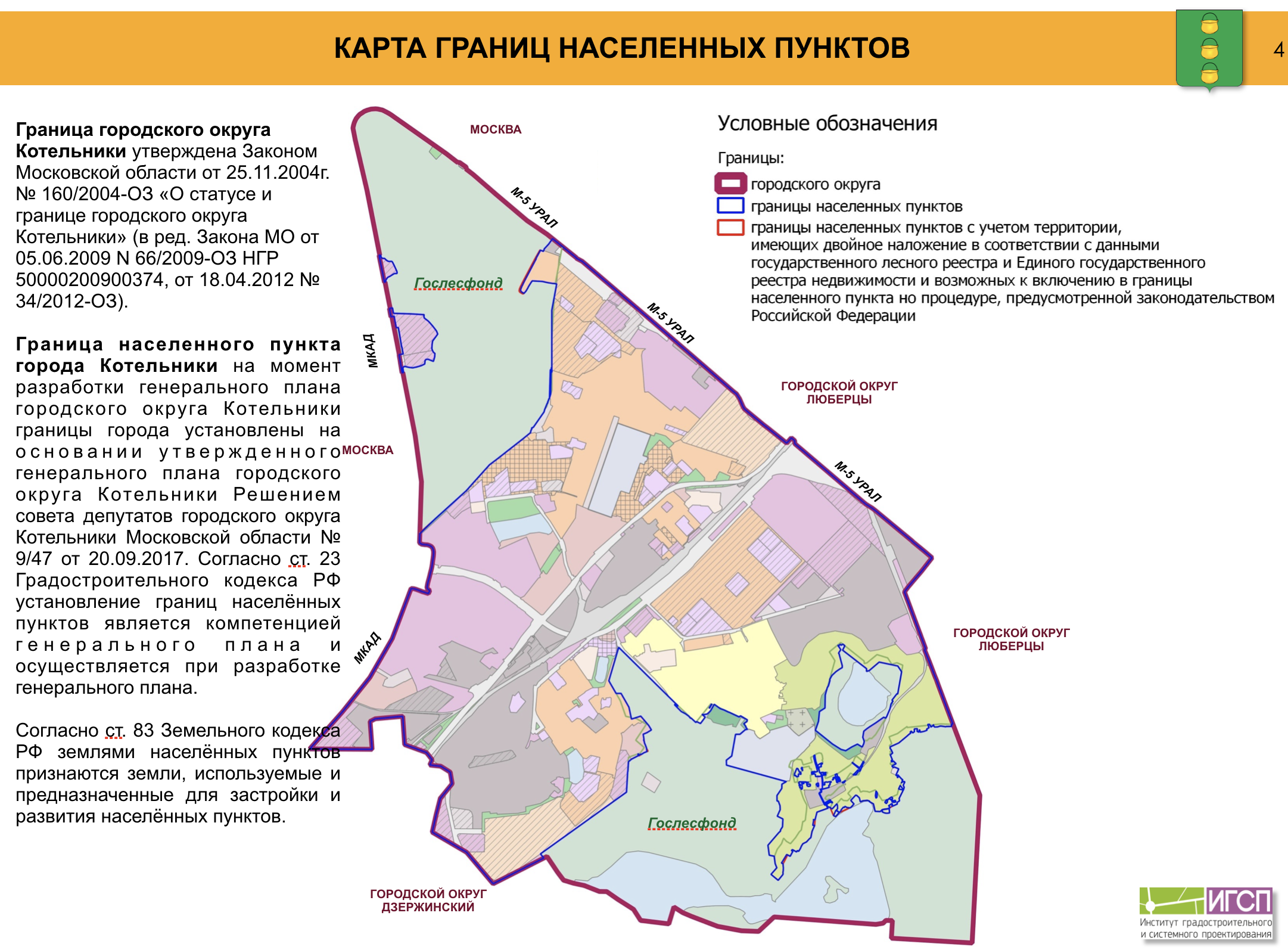 Презентация. Внесение изменений в генеральный план городского округа  Котельники